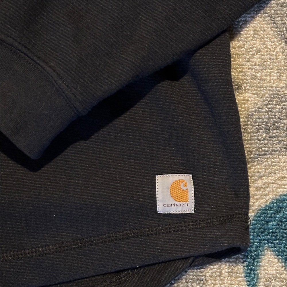 Carhartt Men's Dark Sweatshirt with 1/4 Zip - Picture 3 of 4